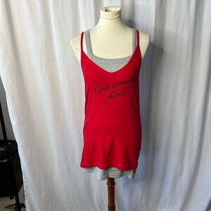 ⸻

🔴 Cincinnati Reds Red Layered Tank Top – Women’s Size L
